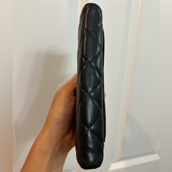 Chanel long flap wallet lambskin matelasse - Picture 4 of 16